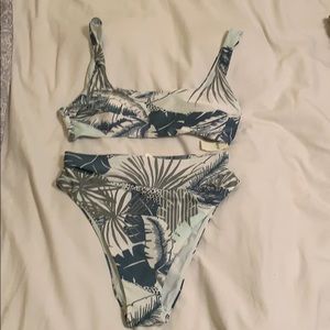 NWT aerie high waisted bathing suit